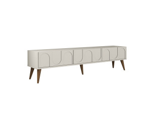 Drewniana podstawa pod telewizor "Lyon" - 180 x 35 x 44 cm - CrèmeNoix