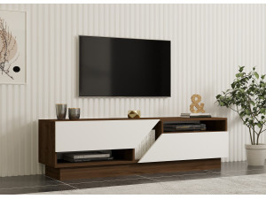 Drewniana podstawa pod telewizor "Koza" - 160 x 40 x 45 cm - OrzechBiały 2