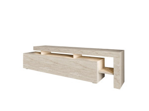 Drewniana podstawa pod telewizor "Beliz" - 192 x 37 x 53 cm - trawertyn