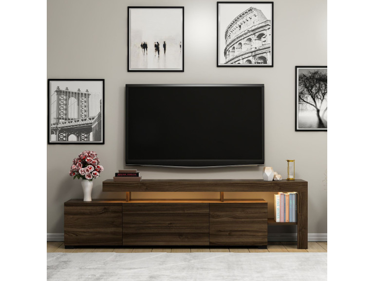Drewniany stojak na telewizor "Beliz" Stojak na telewizor - 192 x 37 x 53 cm