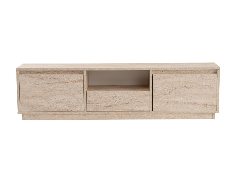 Drewniana podstawa pod telewizor "Vanguard" - 160 x 29 x 42 cm - trawertyn