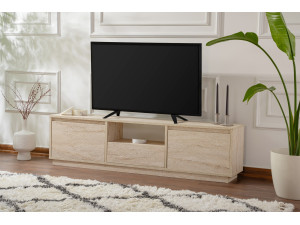Drewniana podstawa pod telewizor "Vanguard" - 160 x 29 x 42 cm - trawertyn 2