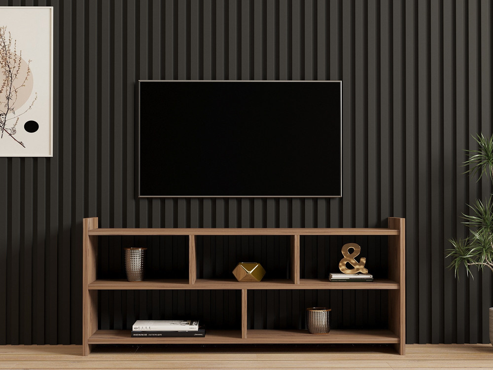 Drewniana podstawa pod telewizor "Pera" - 117 x 28 x 55 cm - sosna atlantycka