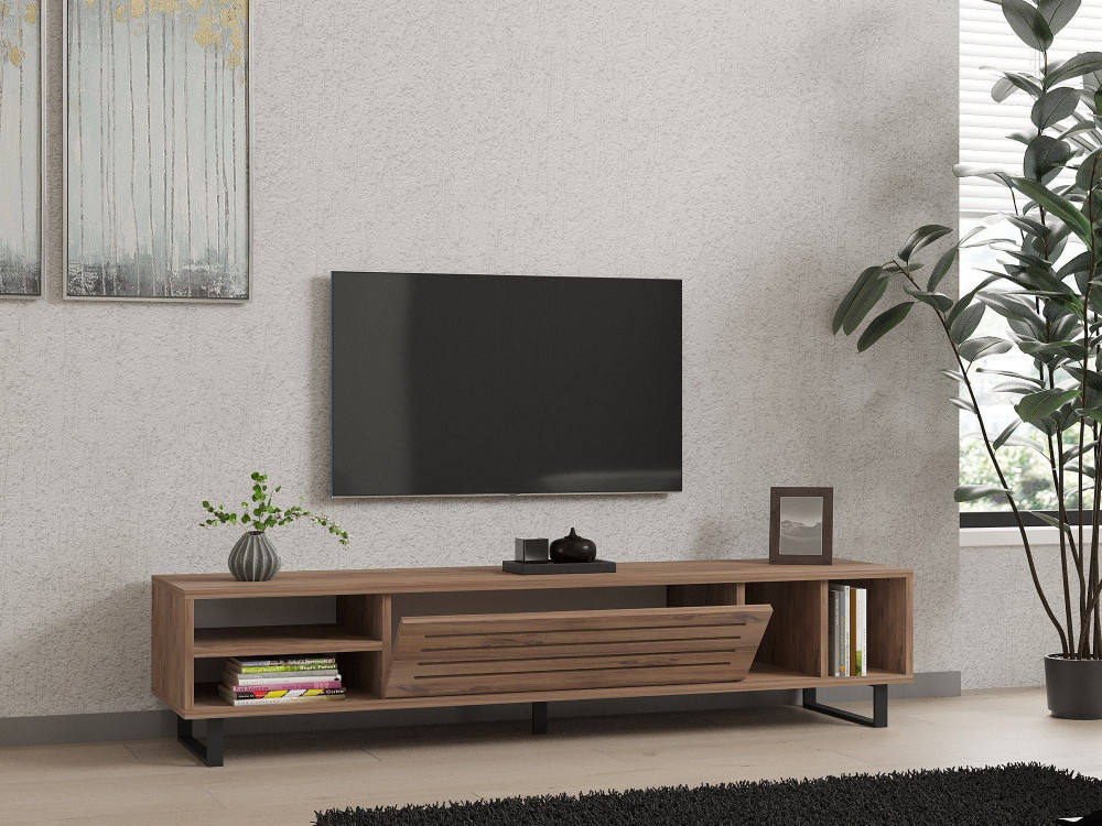 Drewniana podstawa pod telewizor "Safir" 160 x 40 x 35 cm - sosna atlantycka