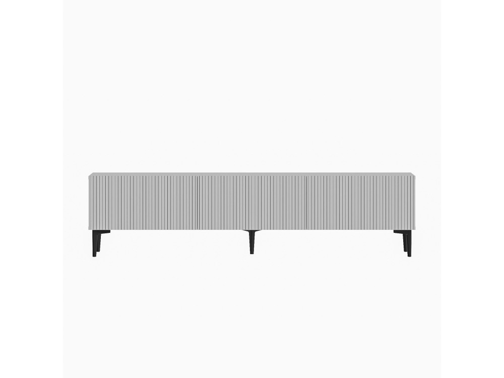 Drewniana podstawa pod telewizor "Oscar" - 180 x 31 x 45 cm - Biały