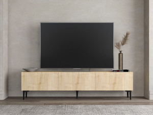 Drewniana podstawa pod telewizor "Oscar" - 180 x 31 x 45 cm - Jasny brąz 2
