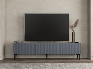 Drewniana podstawa pod telewizor "Oscar" - 180 x 31 x 45 cm - Antracytowy szary 2