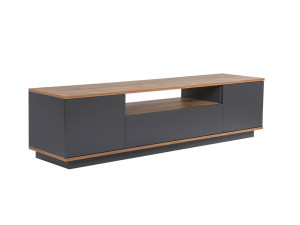 Drewniana podstawa pod telewizor "Veramont" - 180 x 44 x 44 cm - Antracytowy szary