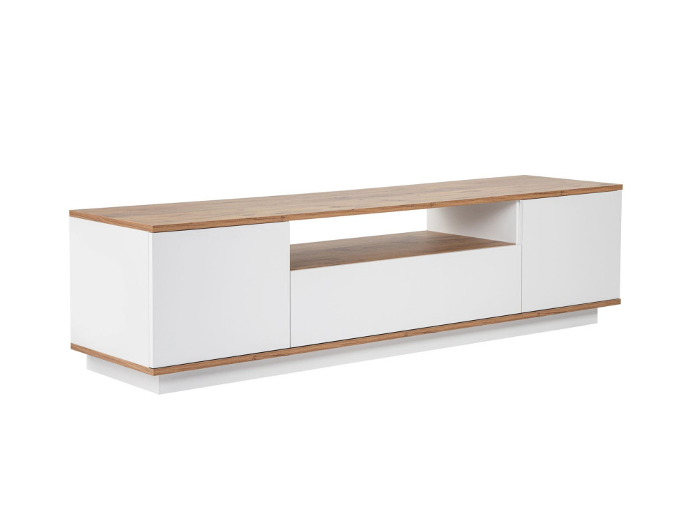 Drewniana podstawa pod telewizor "Veramont" - 180 x 44 x 44 cm - Brązowy