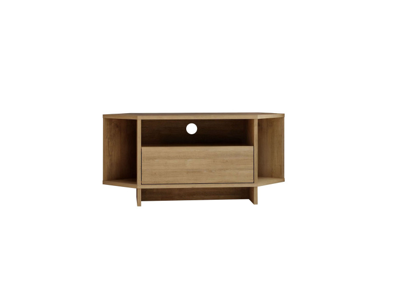Drewniany stojak pod telewizor "Viva" - 95 x 35 x 45 cm - Beżowy