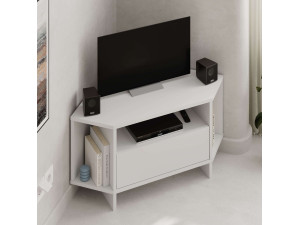 Drewniana podstawa pod telewizor "Viva" - 95 x 35 x 45 cm - Biały 2