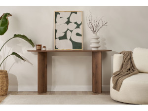 Kredens drewniany "Sira" - 150 x 35 x 75 cm - Orzech 2