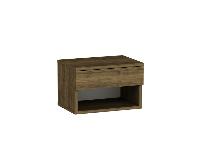 Drewniany stolik nocny "Ribes" - 45 x 32 x 29 cm - Brązowy