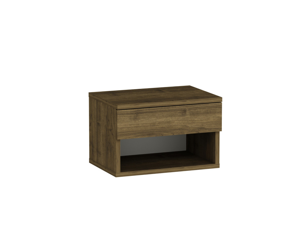 Drewniany stolik nocny "Ribes" - 45 x 32 x 29 cm - Brązowy