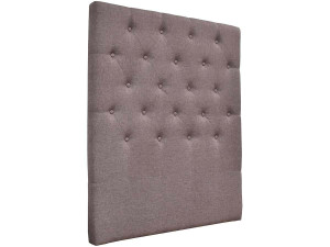 Pikowany zagłówek do łóżka "Deco" - 99 cm - Brązowo-szary - Z tkaniny 2