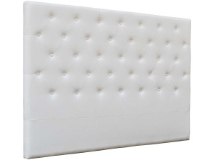 Pikowany zagłówek "Deco" - 169 cm - Biały - Z PVC 2