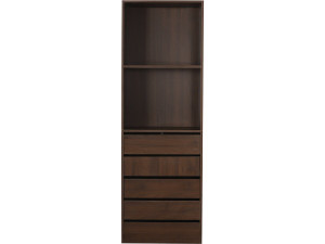 Szafa "Opéra" z 5 szufladami i 2 półkami - 60 x 45 x 180 cm - Brązowy
