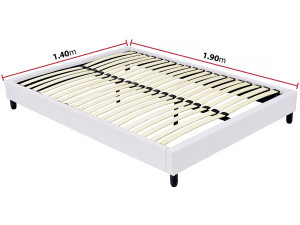 Stelaż tapicerski listwowy - 140 x 190 cm - 20 listew - Biały 2