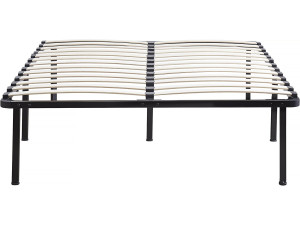 Podstawa łóżka z listew + nóżki pod materac - 140 x 190 cm - 26 listew