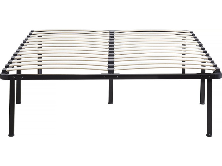 Podstawa łóżka z listew + nóżki pod materac - 140 x 190 cm - 26 listew