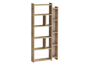 Drewniany regał "Momo" - 65 x 15 x 150 cm - Dąb