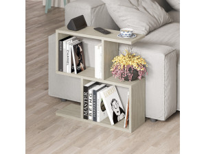 Drewniany stolik kawowy "Homemania" - 60 x 60 x 20 cm - Beżowy 2