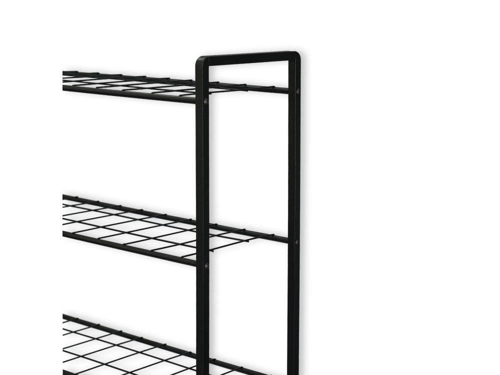 Metalowa szafka na pralkę "Nigel" - 68 x 24 x 150 cm - Czarna