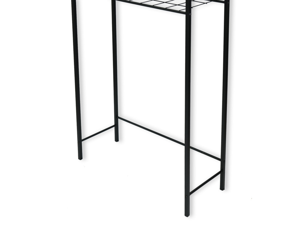 Metalowa szafka na pralkę "Nigel" - 68 x 24 x 150 cm - Czarna