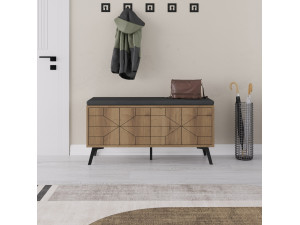 Drewniana szafka na buty "Dune" - 107 x 35 x 55 cm - Brązowy 2