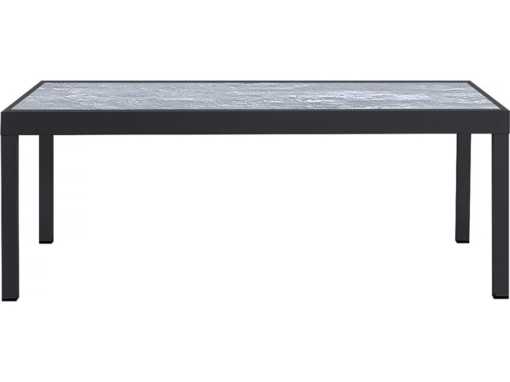 Rozkładany aluminiowy stół ogrodowy i krzesła "Lagos" - 200/320 x 105 x 76 cm - Taupe - Miejsca siedzące 12