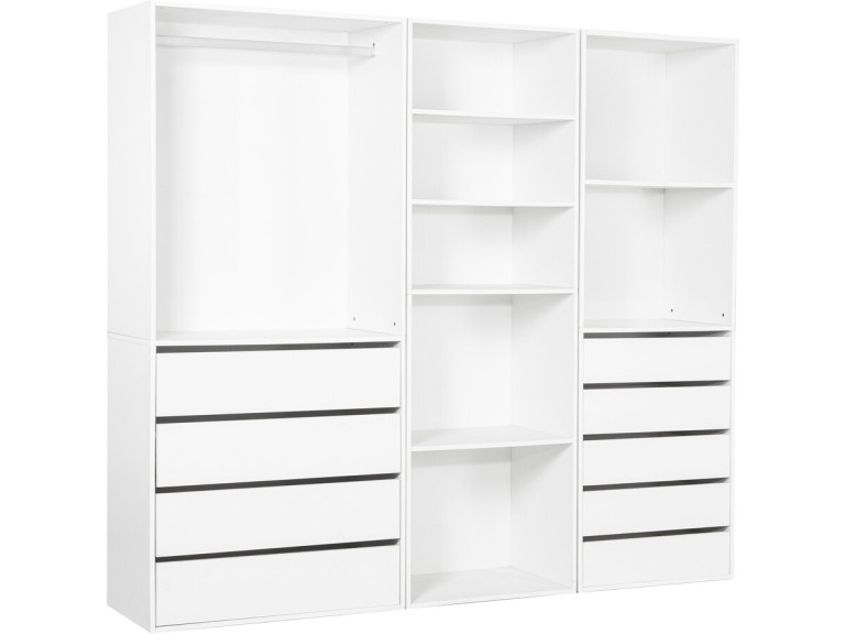 Modułowy zestaw ubraniowy "Opera" - 3 sztuki - Biały