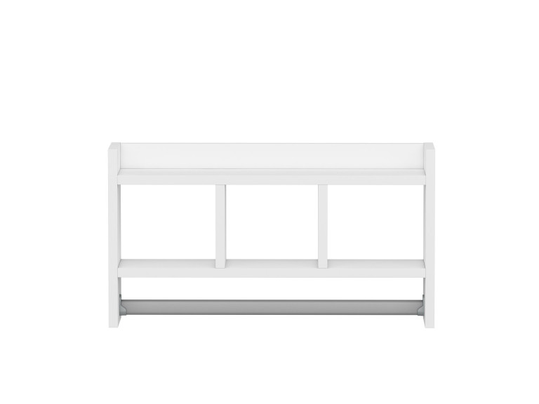 Drewniana półka ścienna "Asya" - 63 x 14 x 35 cm - Biały
