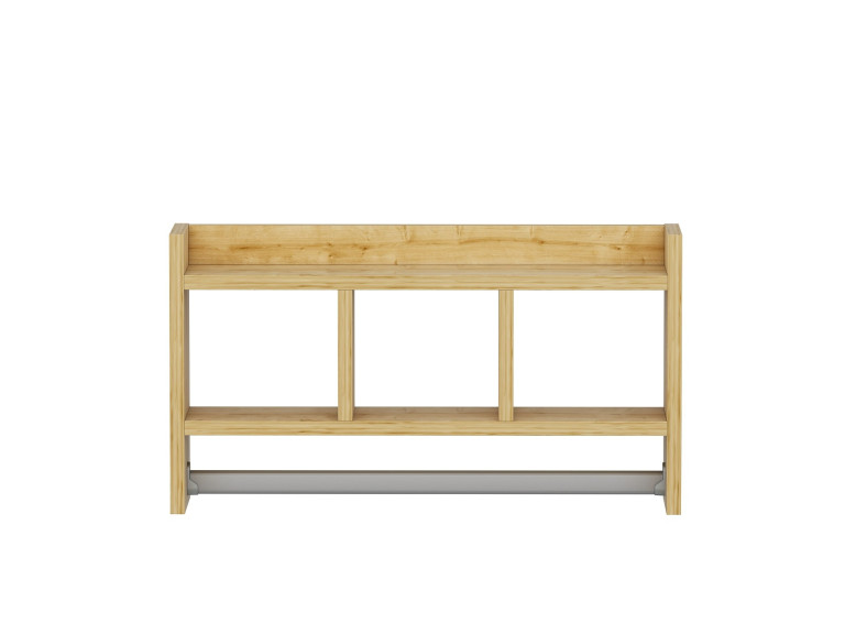Drewniana półka ścienna "Asya" - 63 x 14 x 35 cm - Beżowy