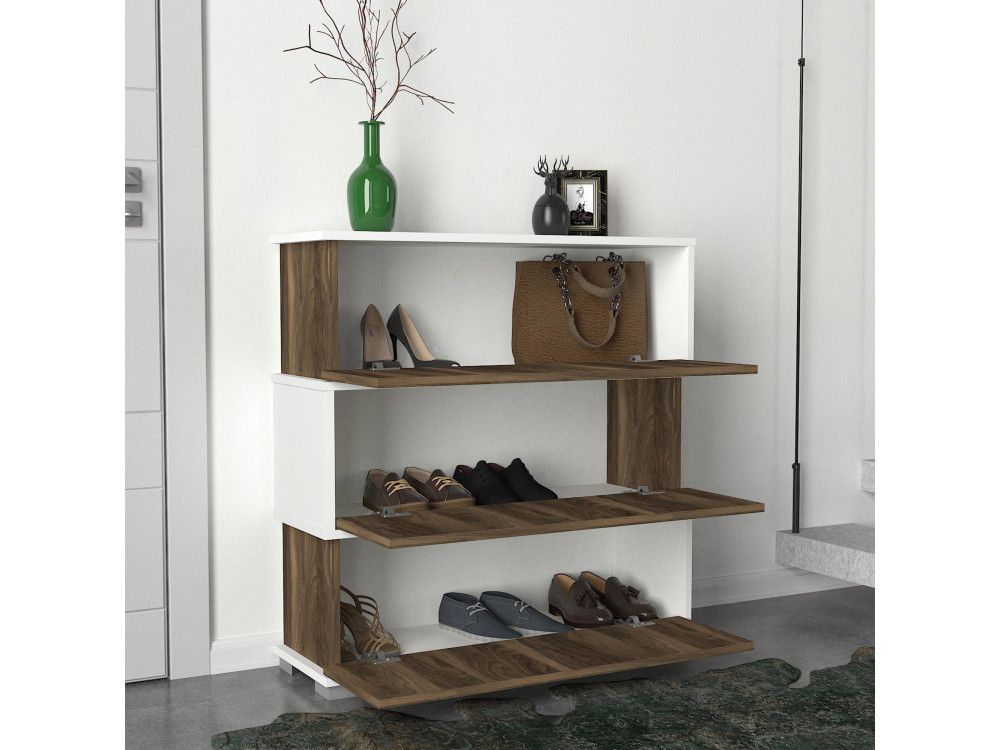 Drewniana szafka na buty "Napolyon" - 90 x 30 x 93 cm - Brązowy