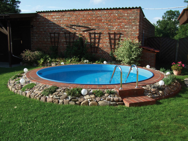Zestaw basenowy stalowy okrgły naziemny - Ø 4,50 x 1,20 m