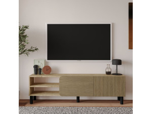 Drewniany stojak TV "River" - 150 x 31 x 48 cm - Beżowy 2
