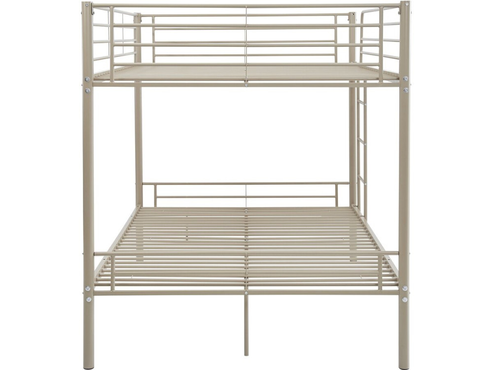 Łóżko piętrowe "Adam" z materacem sprężynowym - 140 x 190 cm - Taupe