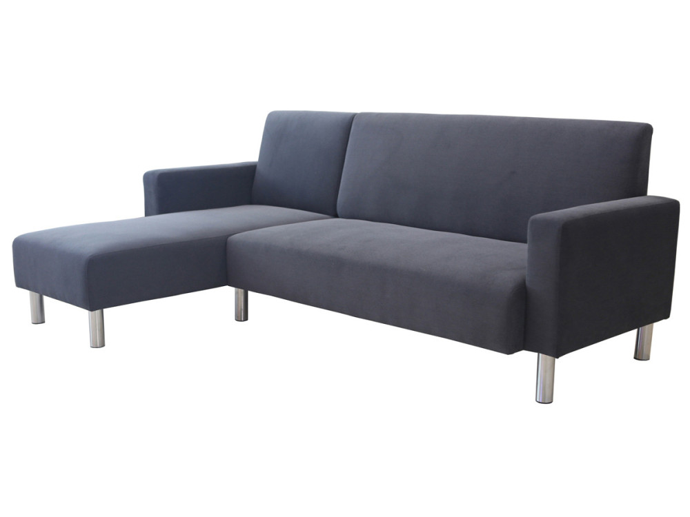 Narożna sofa materiałowa "Rio" rewersyjna, 4-osobowa, szara
