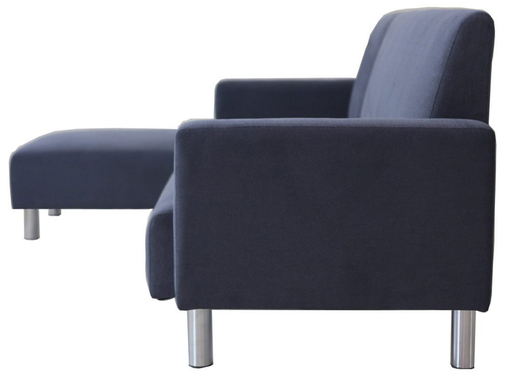 Narożna sofa materiałowa "Rio" rewersyjna, 4-osobowa, szara