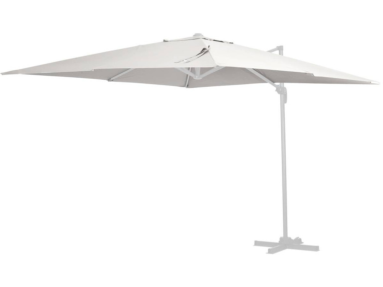 Poszycie na parasol ogrodowy "Sun 3" z boczną nogą - 3 x 3 m - Ecru