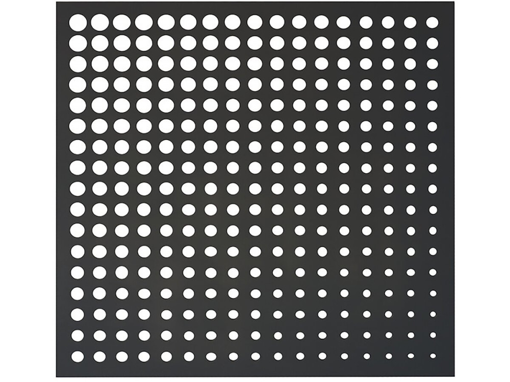 Panel dekoracyjny - "Księżyc" - Zestaw 5 - 1,00 x 1,00 m - Szary
