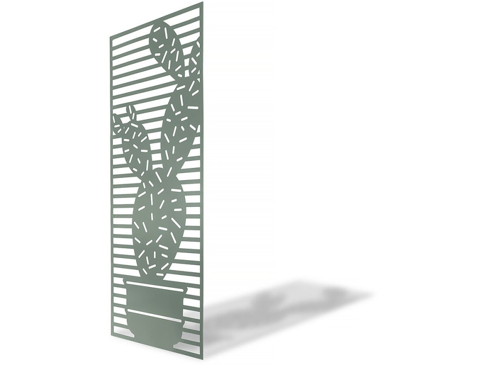 Panel dekoracyjny - "Kaktus" - Zestaw 4 sztuk - 0,60 x 1,50 m - Zielony
