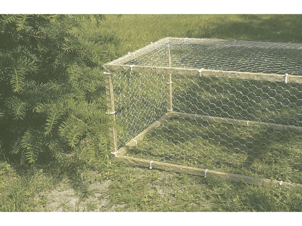 Siatka druciana - "Galvanex" - 1,00 x 25 m - Szara
