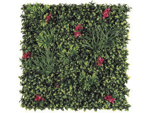 Panel trawiasty - "Vertical Villa" - Zestaw 4 - 1,00 x 1,00 m - Zielony