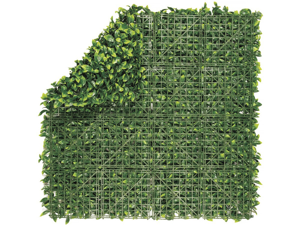 Panel z trawy - "Vertical Lauro" - Zestaw 6 sztuk - 1,00 x 1,00 m - Zielony