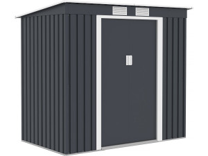 Metalowa szopa ogrodowa jednospadowa "Austin" 2,43 m2 - Szara