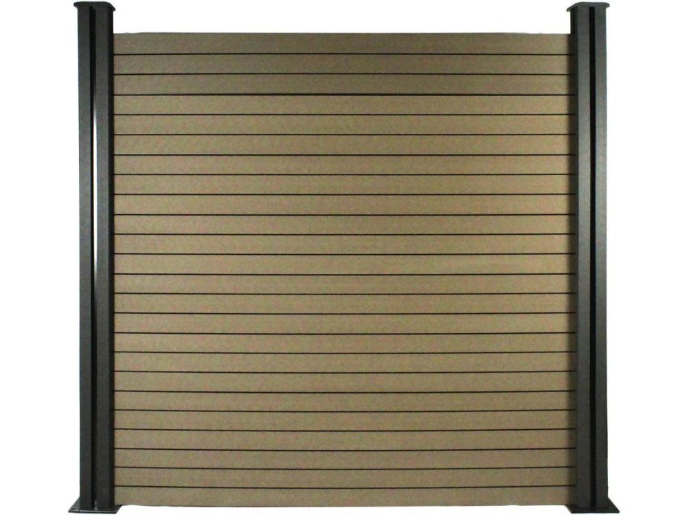 Zestaw 6 desek ogrodzeniowych kompozytowych - L160 cm x W25,8cm x 2cm grubości - Terakota
