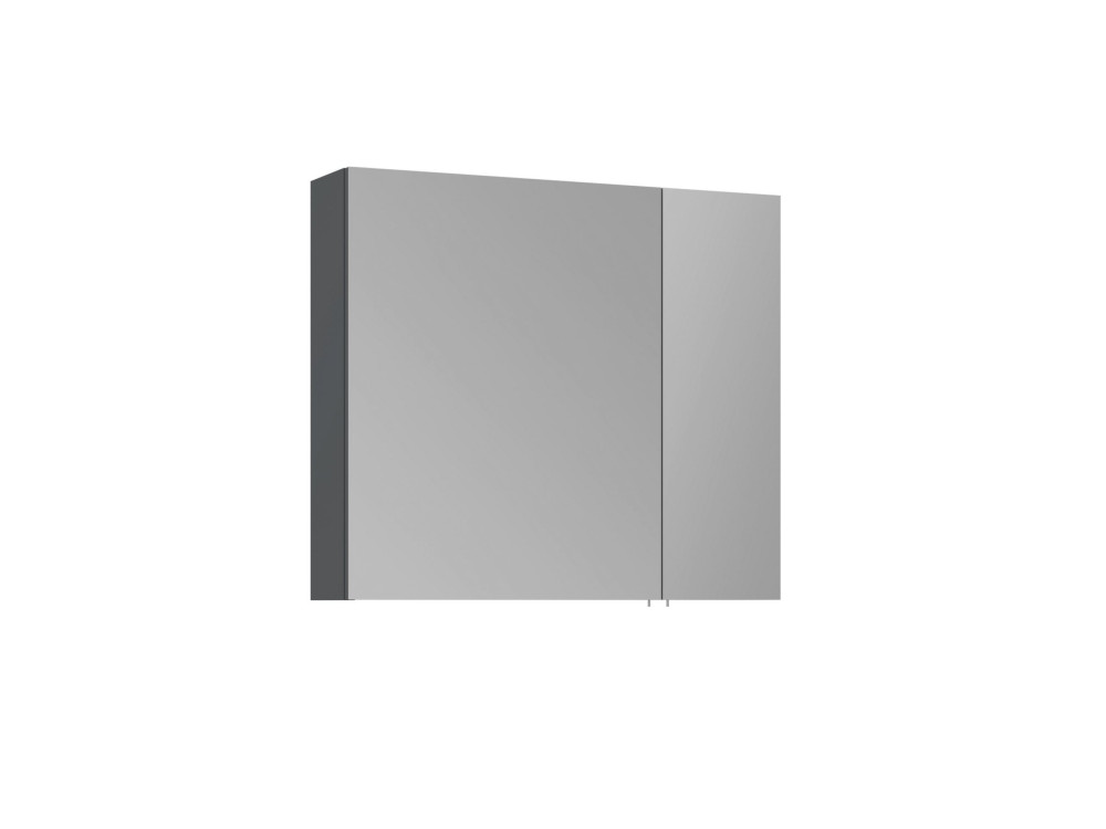 Szafka łazienkowa z lustrem „Side 80” – 79 x 16 x 66 cm – matowy antracyt