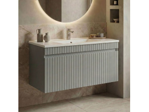 Szafka pod umywalkę „Tivoli 100” – 100 x 45 x 57 cm – kolor Matte Cashmere 2