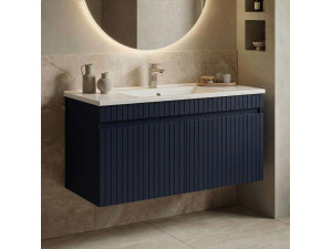 Szafka pod umywalkę „Tivoli 100” – 100 x 45 x 57 cm – matowy granatowy 2